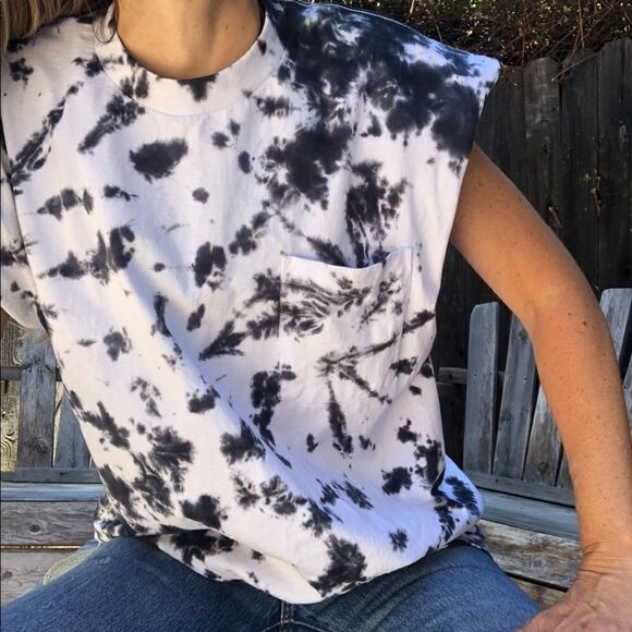 Oversized cotton tie dyed cotton T-shirt size XL - Picture 5 of 8